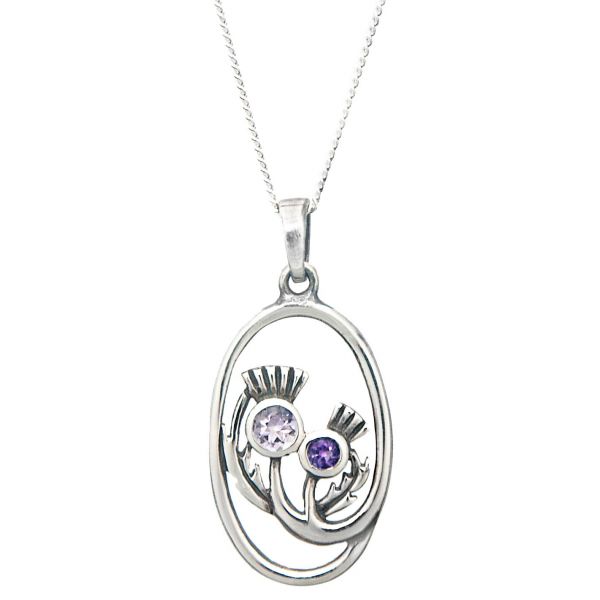 Thistle Oval Necklace
